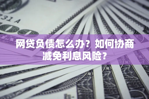 武汉网贷负债怎么办？如何协商减免利息风险？