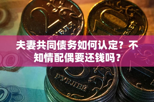 武汉夫妻共同债务如何认定？不知情配偶要还钱吗？