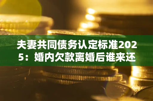 武汉夫妻共同债务认定标准2025:婚内欠款离婚后谁来还? 武汉夫妻共同债务认定标准2025:婚内欠款离婚后谁来还?