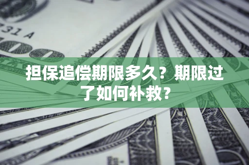 武汉担保追偿期限多久？期限过了如何补救？