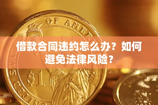武汉借款合同违约怎么办？如何避免法律风险？
