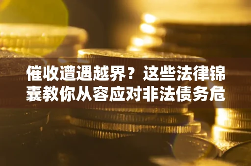 武汉催收遭遇越界？这些法律锦囊教你从容应对非法债务危机