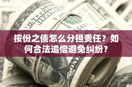 武汉按份之债怎么分担责任？如何合法追偿避免纠纷？